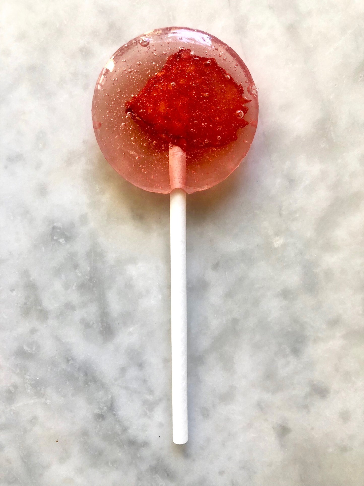 Dehydrated Strawberry Lollipop
